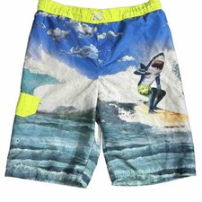 Op Shorts Boys 14-16 Swim Board Surfing Shark Mesh Drawstring Waist Surfer Beach