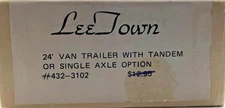 HO LEE TOWN 432-3102 24' VAN TRAILER WITH TANDEM OR SINGLE AXLE OPTION KIT