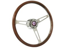 1965-67 Ford Mustang 6-bolt Walnut Wood Shelby Steering Wheel Kit Ac Cobra 1965-67 Ford Mustang 6-bolt Walnut Wood Shelby Steering Wheel Kit Ac Cobra