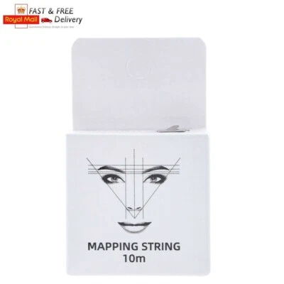 White Microblading 10m Pre-Inked Mapping String Thread Eyebrow Marker SPMU Henna