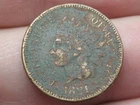 1881 Indian Head One Cent Penny- VG/Fine Details, Partial LIBERTY