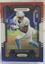 2023 Prizm Mike Williams Red White Blue Prizm Chargers #161 Clemson Jets
