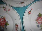 5-Vintage Arcopal Arc France Provincial Floral 10" Dinner Plates scalloped edge — photo 4