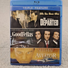 Triple Feature Blu-Ray - The Departed/ Goodfellas/ The Aviator - Martin Scorsese