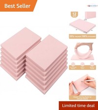 12pcs Pink Rubber Carving Blocks Linoleum Stamp Making Kit 4x6 for Crafts