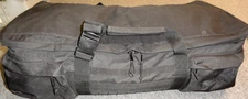 SOC SANDPIPER OF CALIFORNIA MILITARY BLACK ROLLING LOAD OUT BAG DUFFEL SUITCASE