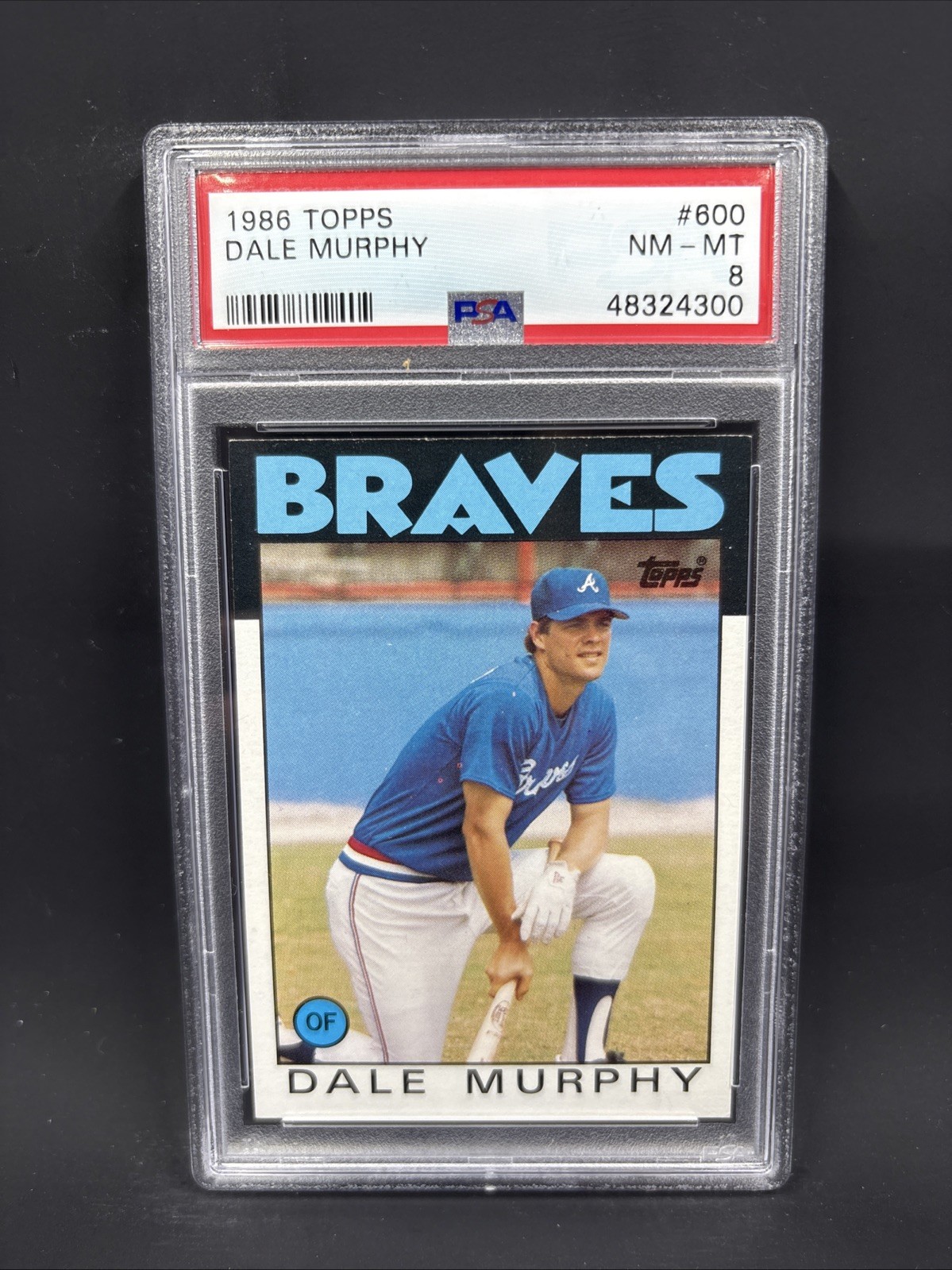 1986 Topps - Dale Murphy #600 PSA 8