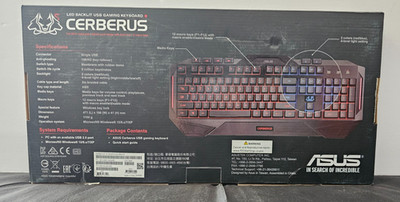 ASUS Cerberus Wired Gaming Keyboard Backlit