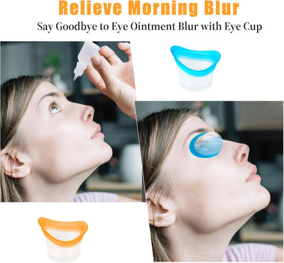 2Pcs Eye Wash Cup Eye Wash Cleaner Kit Silicone Eyes Cleaning Cup for Rinse P...