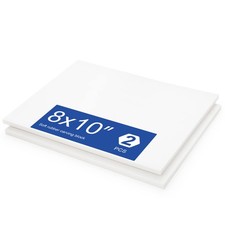 White Rubber Carving Block, 8" x 10" Easy Cut Lino Blocks, Soft Linoleum Bloc...