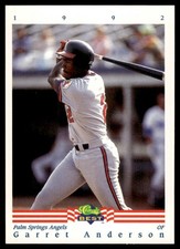 1992 Classic Best Garret Anderson Palm Springs Angels #209
