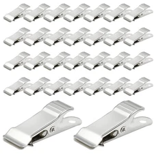 30 Pcs Metal Alligator Clips, 1.58 Inch x 0.5 Inch Metal Mini Clamps, Mini Sp...