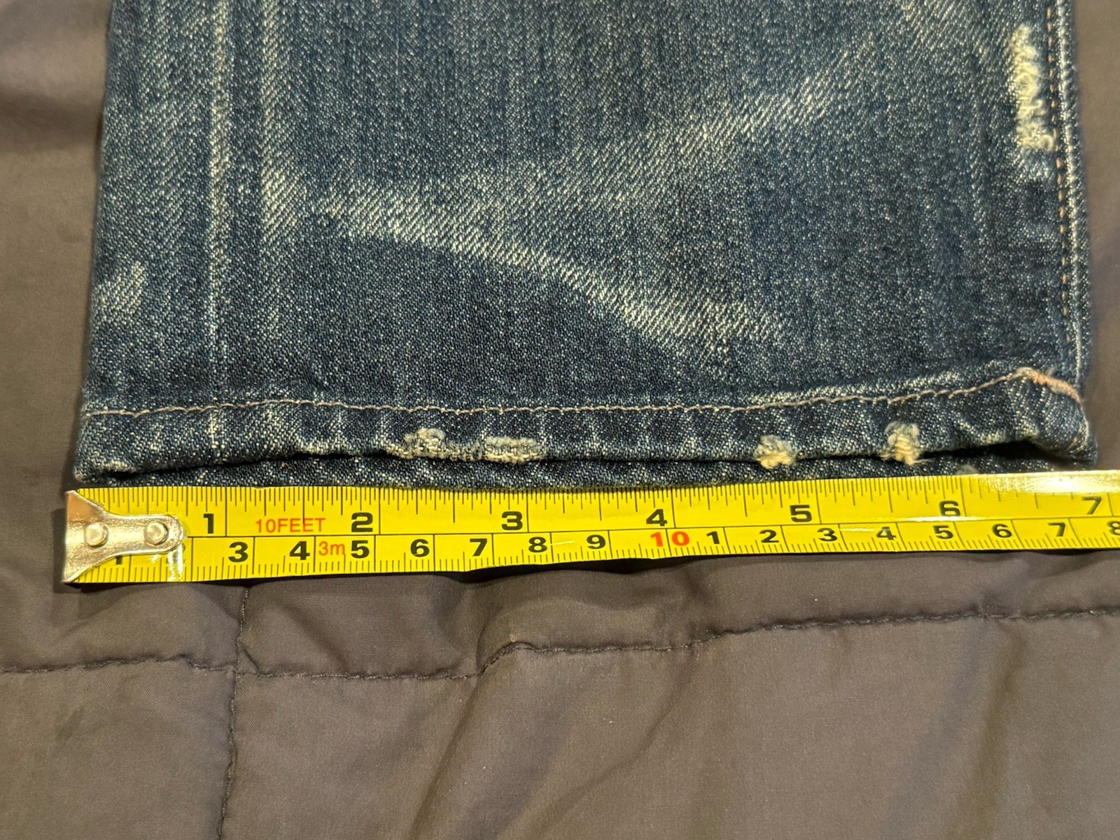 NWT $228 True Religion Dean Modern Dapered Jeans Quick Fade Denim 32 X 32 USA thumbnail 22