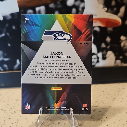 Panini 2023 Prizm Prizmatic Jaxon Smith-Njigba Rookie Seahawks #1 - Afbeelding 2 van 2