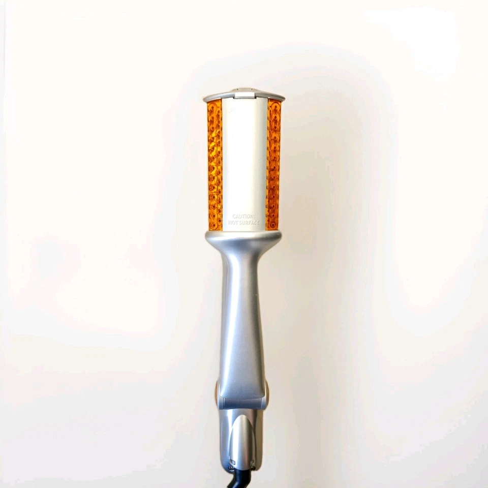 Escova de cabelo rotativa Instyler IS1001 ferro de ondulação quente 1 1/4" cano funcionando - Imagem 3 de 4