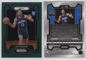 2023-24 Panini Prizm Green Prizm Jett Howard #132 Rookie RC