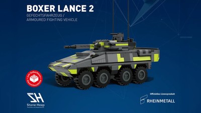 Rheinmetall Boxer Lance 2  - 667 Bausteine Stone Heap SH-6002 OVP + NEU