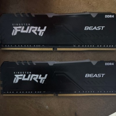 Kingston FURY Beast DDR4 DIMM RAM 2 Modules 288-Pin 8gb sticks