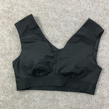 Tommie Copper Sports Bra Womens Medium Black Shoulder Support Copper Infused Gym