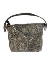 American Beauty Western Style Black Concealed Carry Purse And Wristlet Wallet