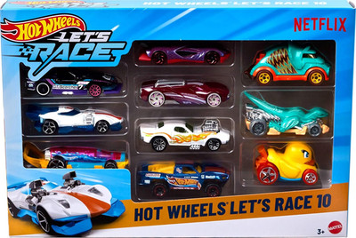 Toy Cars & Trucks, Let'S Race 10-Pack, Set of 10 1:64 Scale