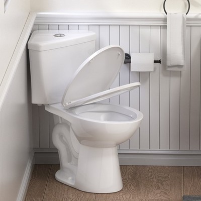 17.2'' Two-Piece Corner Toilet Dual Flush 0.8/1.28 GPF for Compact Bathroom