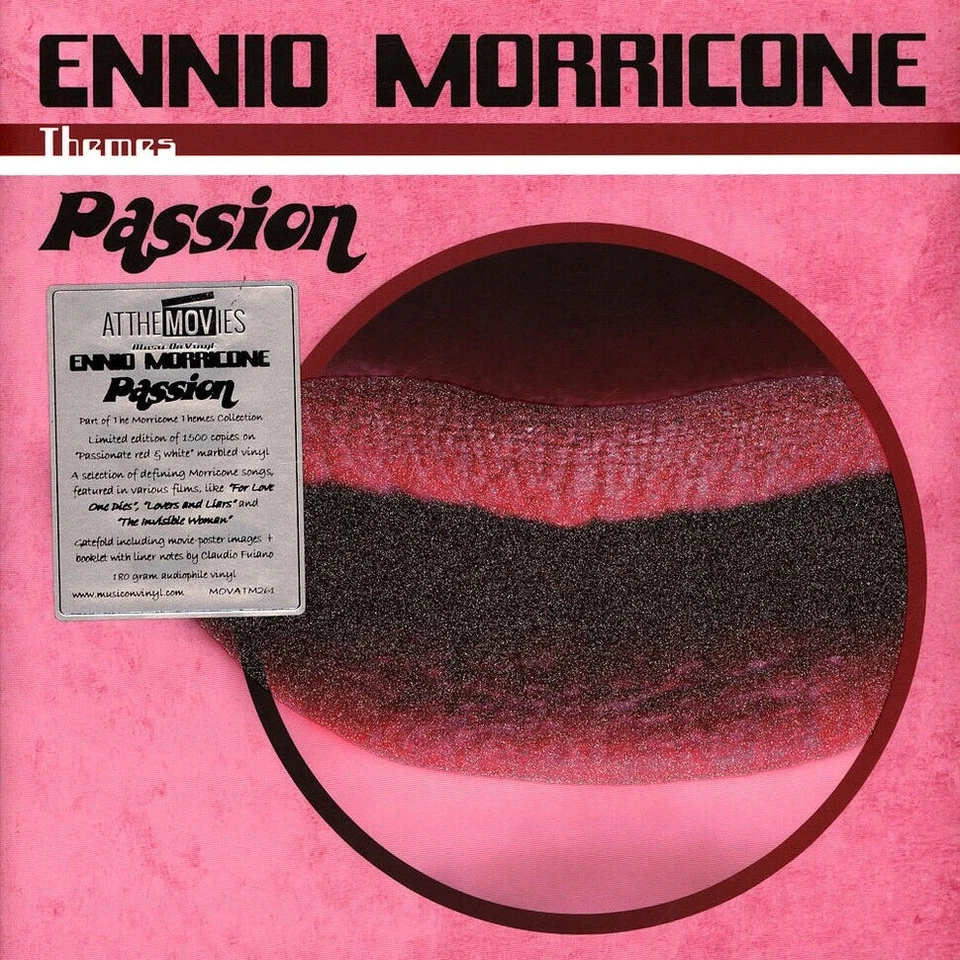 Ennio Morricone Passion Limited Numbered Red & White Marble Double Vinyl LP - Image 2 of 3