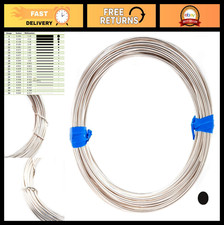 16 Gauge Craft Wire, 925 Sterling Silver Round Half Hard, USA Made - 5FT Length