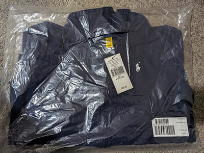 Ralph Lauren Mädchen Hoodie mit durchgehendem Reißverschluss. dunkelblau. Größe 12-14 Jahre