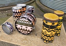 Iconic 7 piece Drum Kit designed & owned by Gilson Lavis SQUEEZE JOOLS HOLLAND 