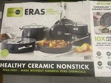 Green Pan Eras 11 Piece Cookware Set New Open Box Ceramic Nonstick