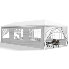 10'x30' Outdoor Party Tent with 8 Removable Sidewalls, Waterproof Canopy Patio W