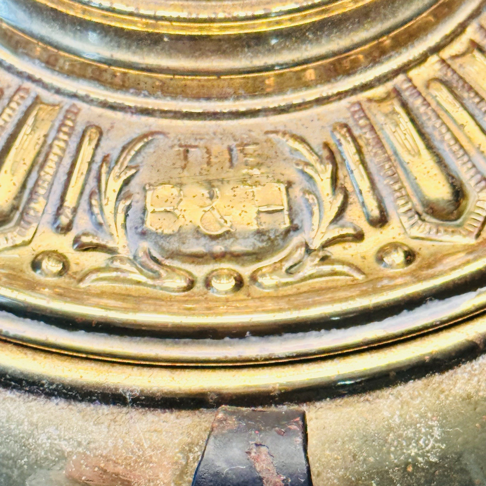 1800s THE B&H Electrified Brass/Iron Scroll GWTW Oil Lamp Bradley Hubbard 15”