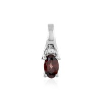 Cavill Damen AnhäNger Pink Zirkon 0,36Ct Sterling Silber Platiniert Oval