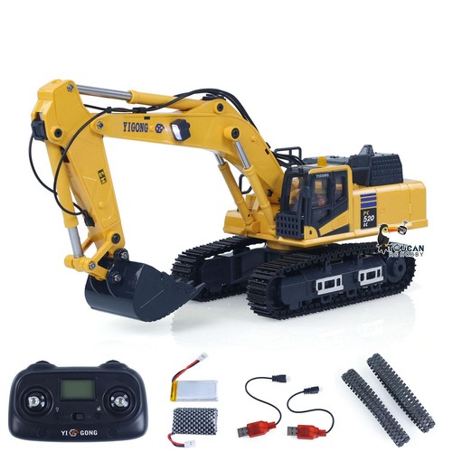 Used 1:50 RC Excavator PC520 Electric RTR Construction Vehicle Toy Metal Track