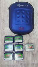 Leapfrog Quantum Leap iQuest Blue Storage Case And Games Lot of 8 Math Science