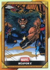 2025 Topps Chrome Deadpool #CB10 Weapon X Comic Book Gold Card