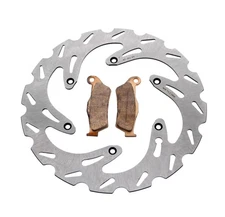 Front RipTide Brake Rotor Discs and Brake Pads fits 2001 - 2002 KTM 520 EXC