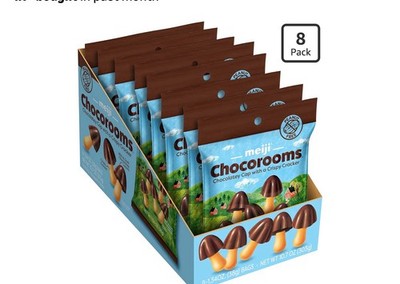 Meiji Chocorooms Crispy Crackers Milk And Dark Chocolate Combination-1.34oz,
