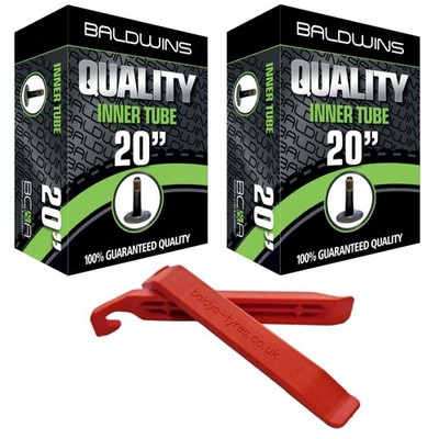 Baldwins Fahrradschlauch 20 x 2,20 bis 2,40 Zoll, schwarz 