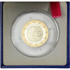[#1507561] France, 2 Euro, 10 Years of EMU, Proof, 2009, MDP, Bi-Metallic, MS