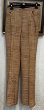 CHANEL Bouclé-Tweed Women Silk Pants Sz 42 / 6 US