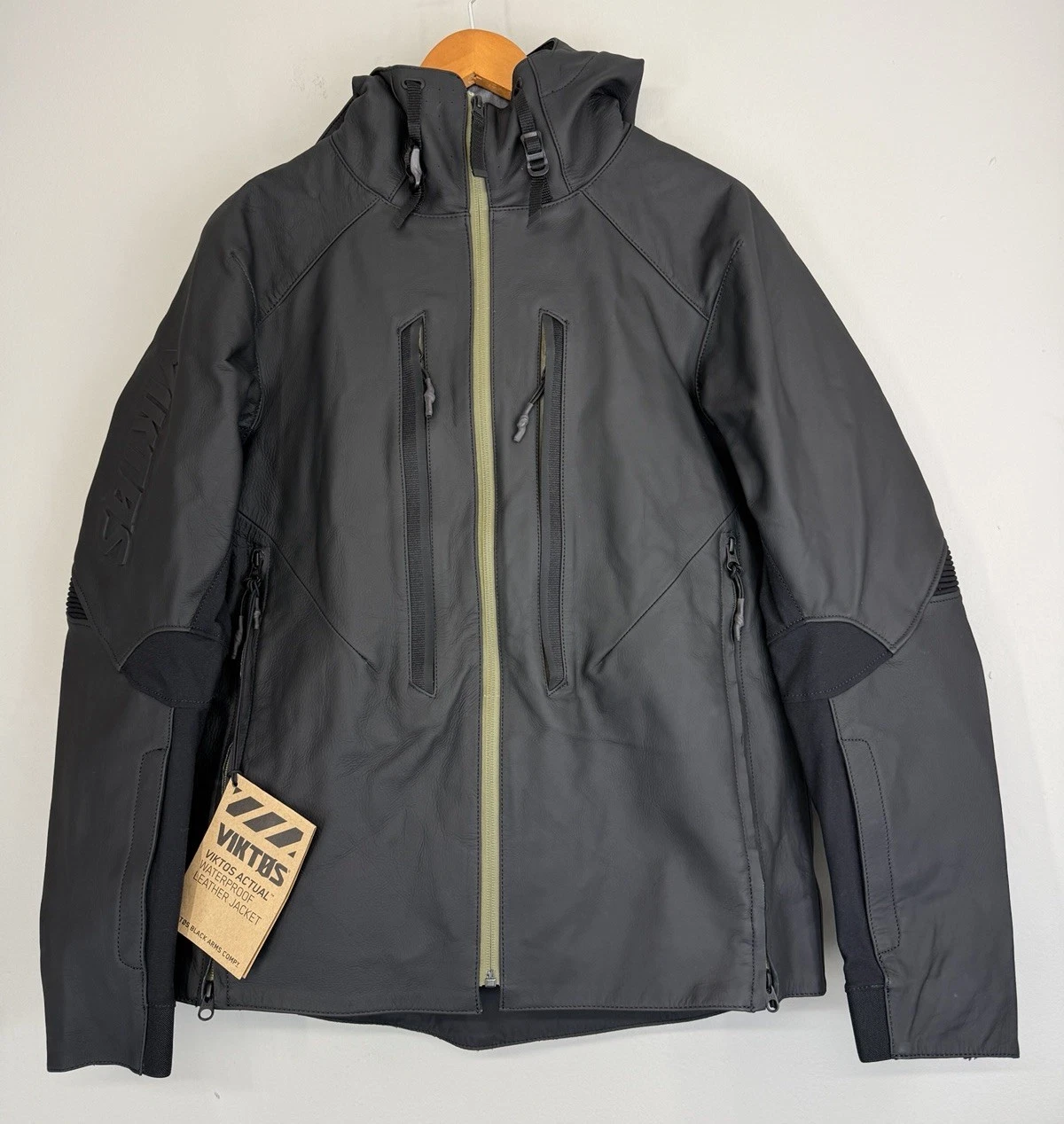 VIKTOS Actual WP Leather Jacket Men's Small Waterproof Tactical Carry Pockets - product detail image 1