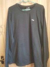 OUTDOOR RESEARCH Herren 3XL Langarm Microgrid Baselayer Grau Neu