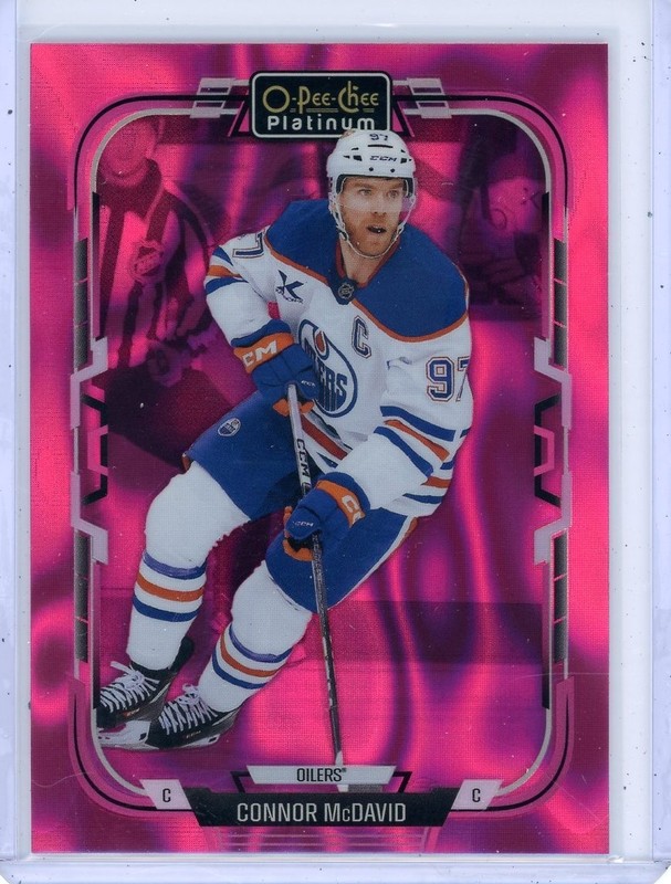 2025-26 OPC PLATINUM Hockey PINK MAGMA Edmonton Oilers Connor McDavid