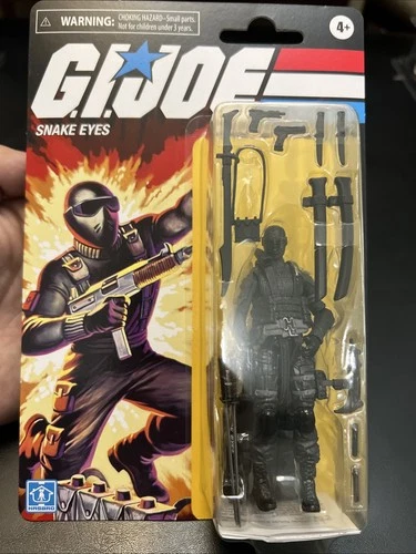 Gi Joe 3.75 Action Figure 2020 Retro Snake Eyes MOC #2