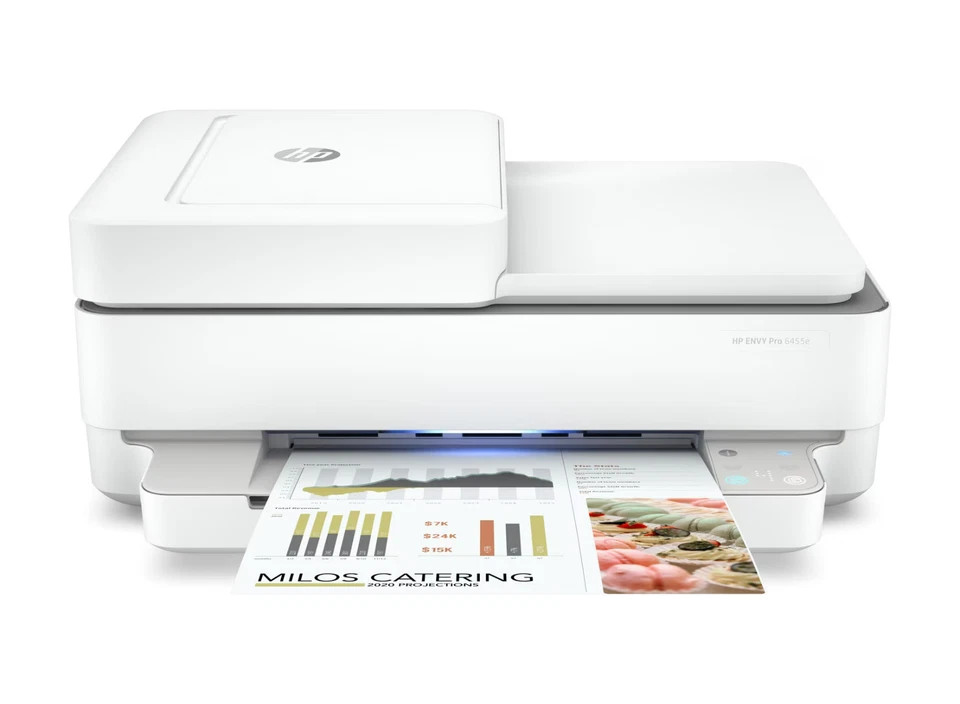 HP ENVY 6455E All-in-One Inkjet Color Printer, Mobile Print, Copy, Scan, Fax - Image 4 of 4