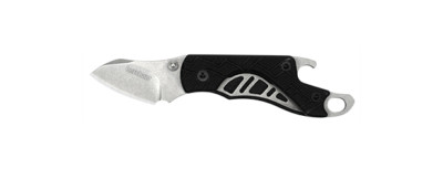 Kershaw Cinder Keychain Knife Bottle Opener (1.4'' Stonewash) 1025