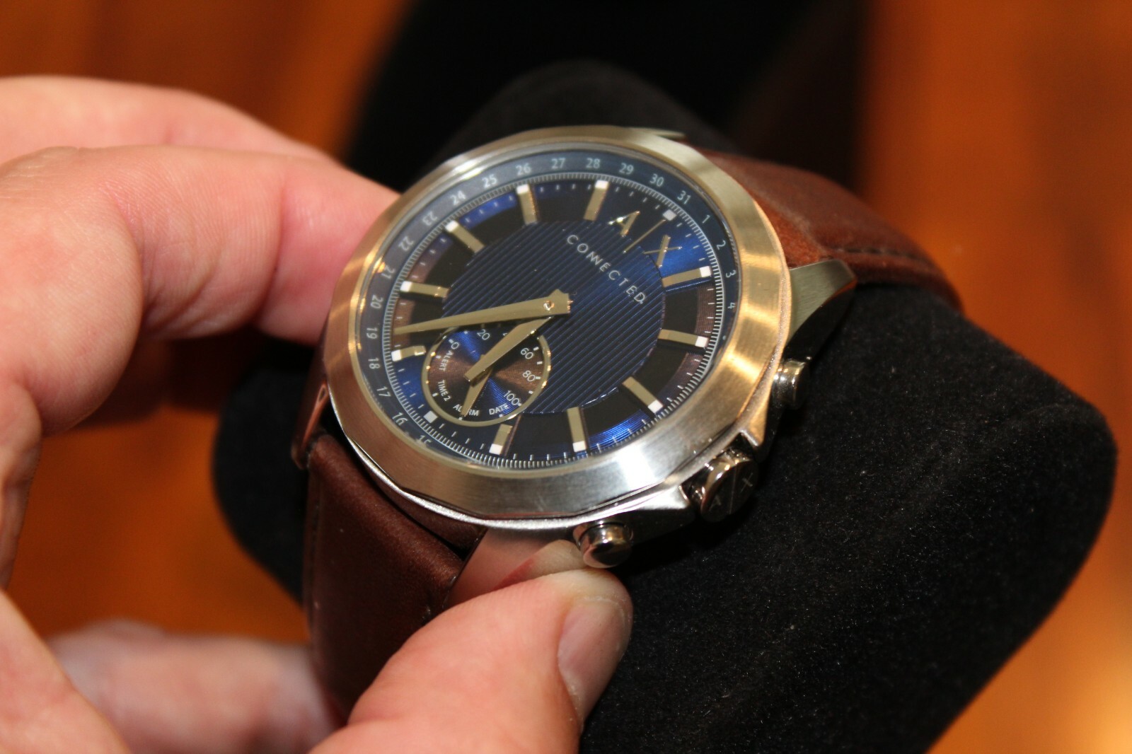 armani exchange connected hybrid smartwatch