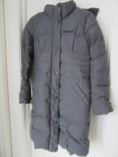 Marmot Montreal Coat - 700 Fill Down Parka Fleece-lined Hood Women's Sz S Gray